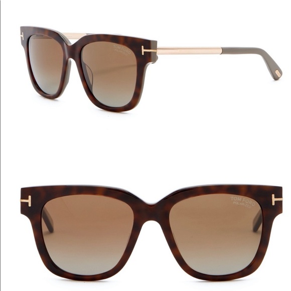 TOM FORD NWT Tracy Havana Brown Gradient Polarized Sunglasses - Picture 12 of 12